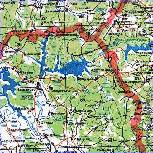 carte de Oblast de Smolensk