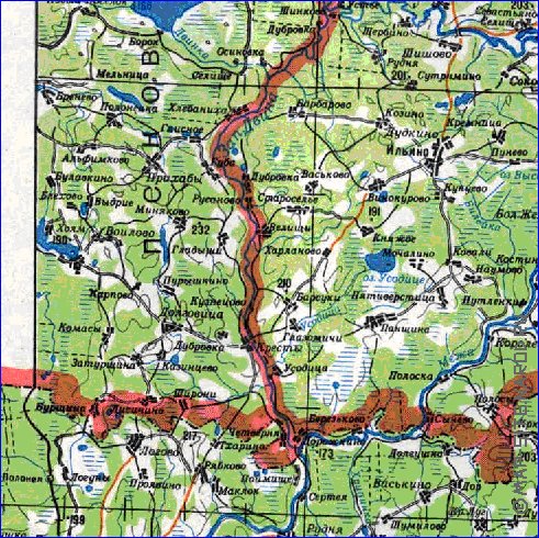 carte de Oblast de Smolensk