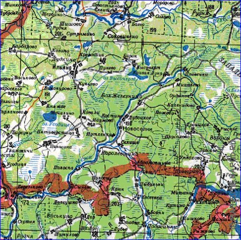 carte de Oblast de Smolensk