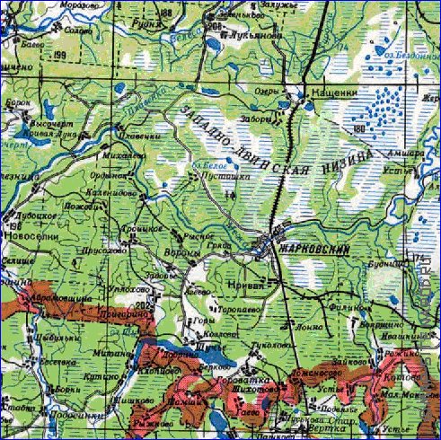 carte de Oblast de Smolensk