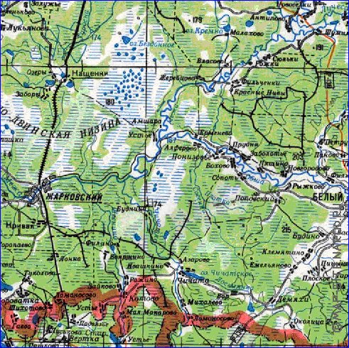 carte de Oblast de Smolensk