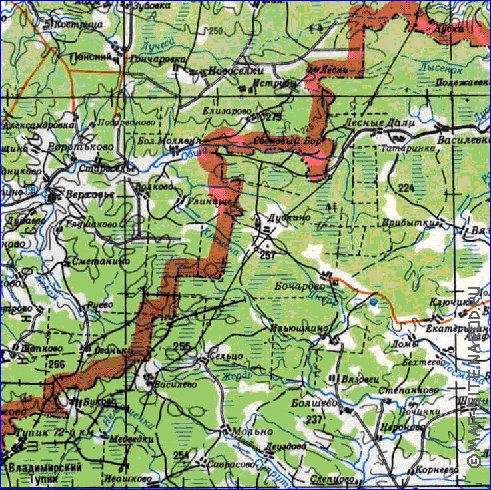 carte de Oblast de Smolensk