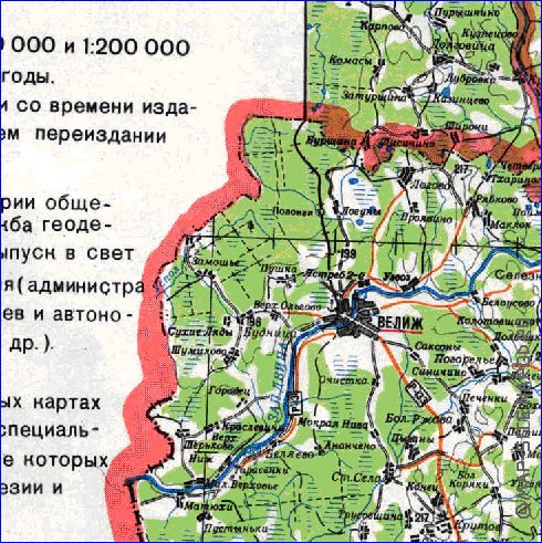 carte de Oblast de Smolensk