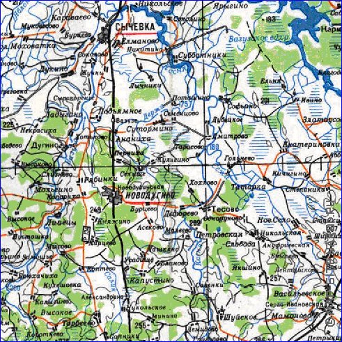 carte de Oblast de Smolensk