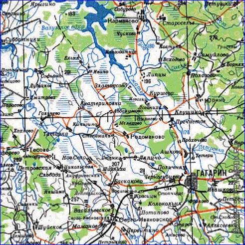 carte de Oblast de Smolensk