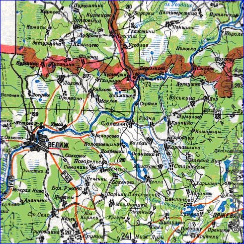 carte de Oblast de Smolensk