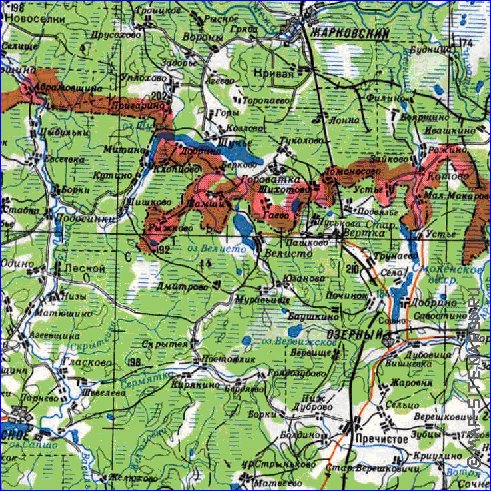 carte de Oblast de Smolensk