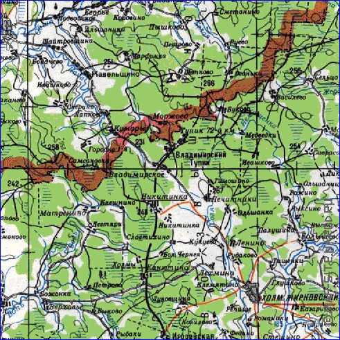 carte de Oblast de Smolensk