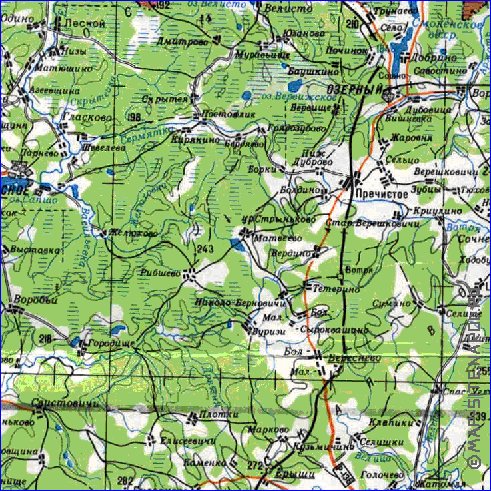 carte de Oblast de Smolensk