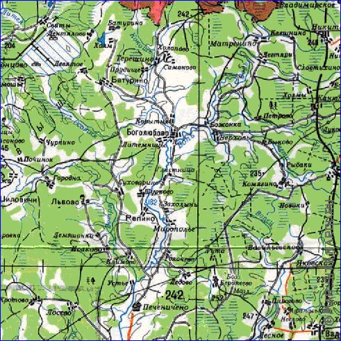 carte de Oblast de Smolensk