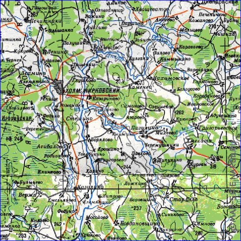 carte de Oblast de Smolensk