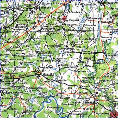 carte de Oblast de Smolensk