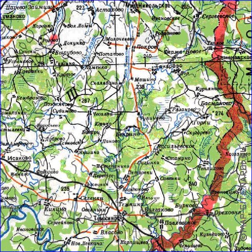 carte de Oblast de Smolensk