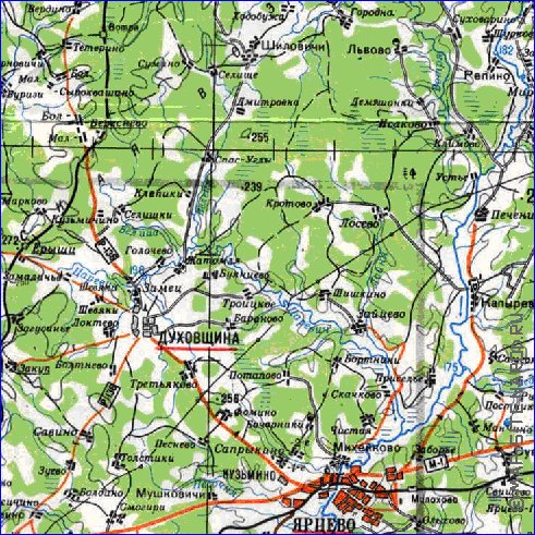 carte de Oblast de Smolensk