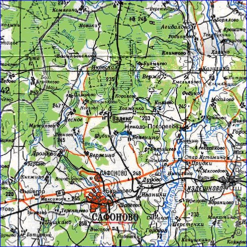 carte de Oblast de Smolensk