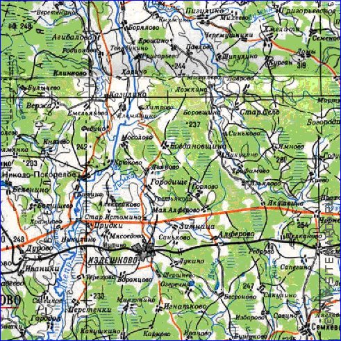 carte de Oblast de Smolensk