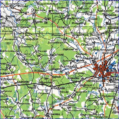 carte de Oblast de Smolensk