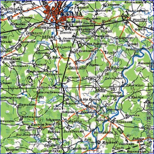 carte de Oblast de Smolensk