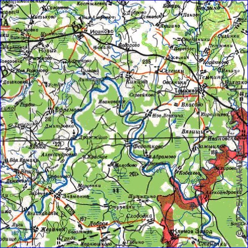 carte de Oblast de Smolensk