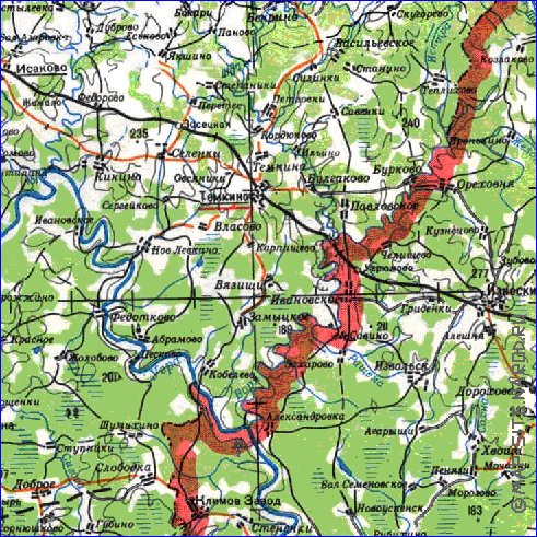 carte de Oblast de Smolensk