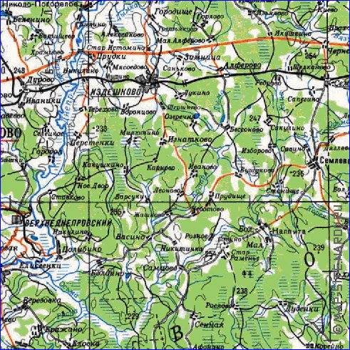 carte de Oblast de Smolensk