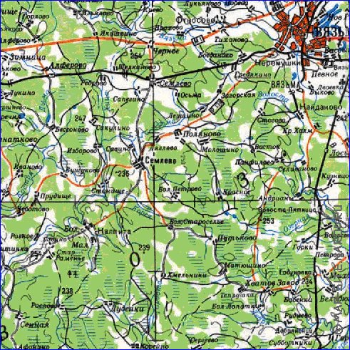 carte de Oblast de Smolensk