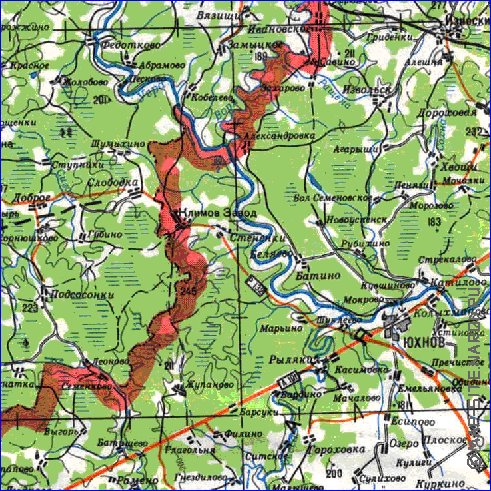 carte de Oblast de Smolensk