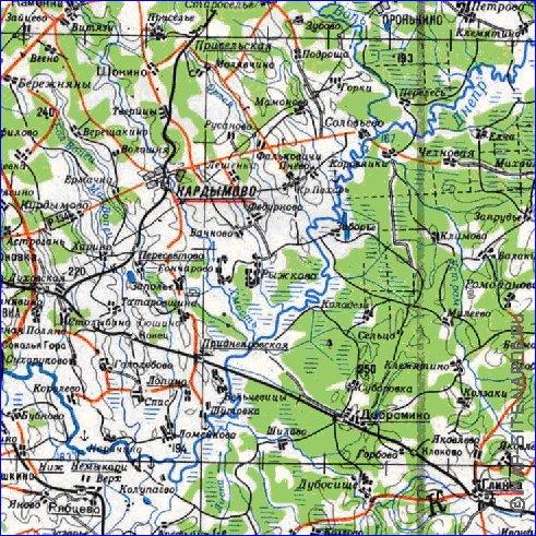 carte de Oblast de Smolensk