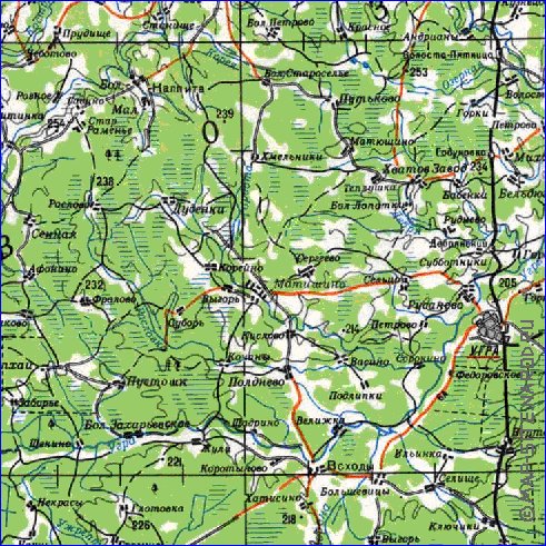 carte de Oblast de Smolensk