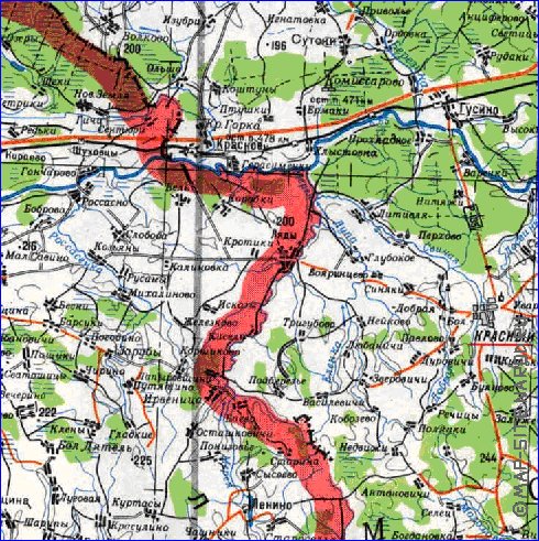 carte de Oblast de Smolensk