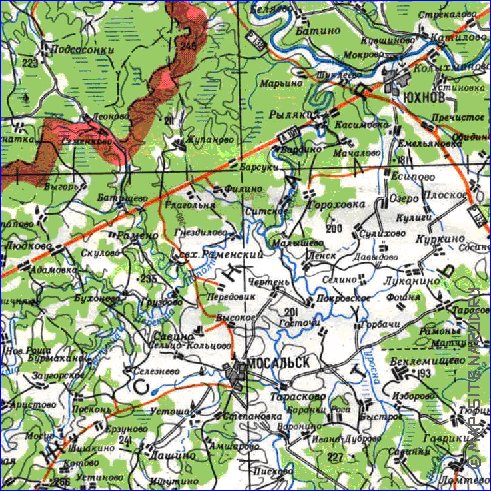 carte de Oblast de Smolensk