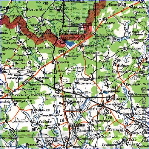 carte de Oblast de Smolensk