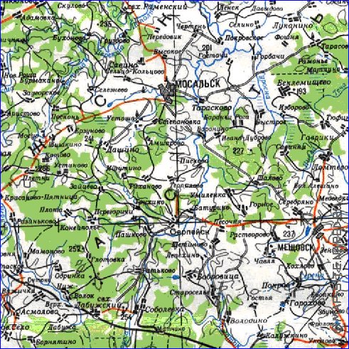 carte de Oblast de Smolensk