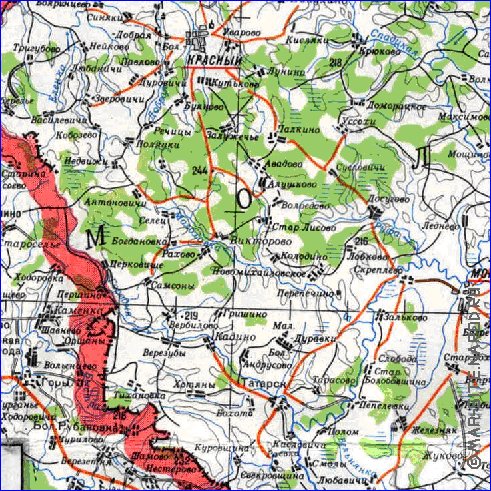 carte de Oblast de Smolensk