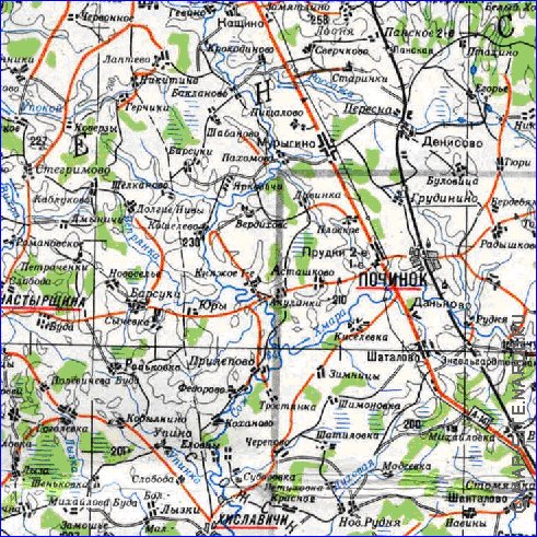 carte de Oblast de Smolensk