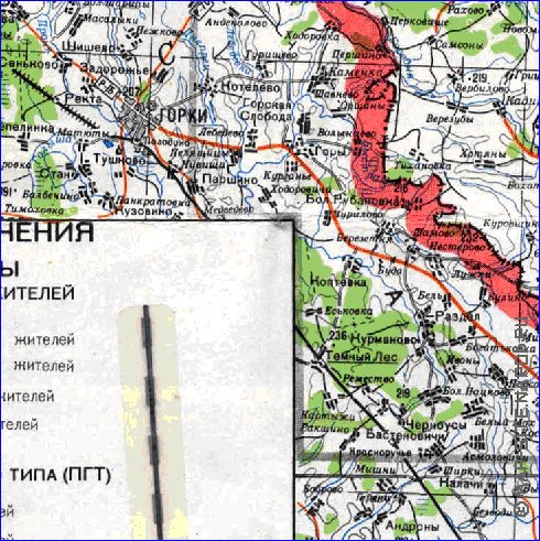 carte de Oblast de Smolensk