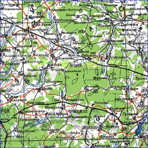 carte de Oblast de Smolensk