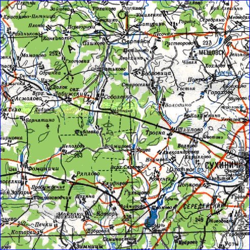 carte de Oblast de Smolensk