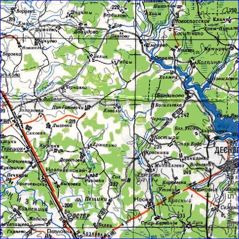 carte de Oblast de Smolensk