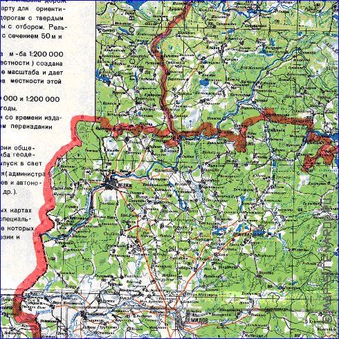 carte de Oblast de Smolensk