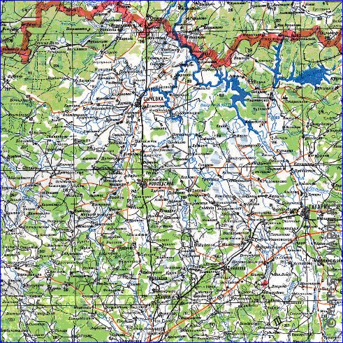 carte de Oblast de Smolensk