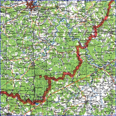 carte de Oblast de Smolensk