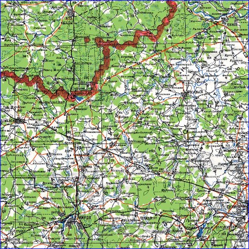 carte de Oblast de Smolensk