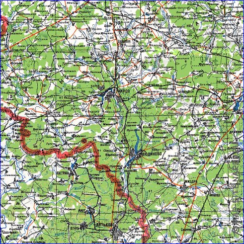 carte de Oblast de Smolensk