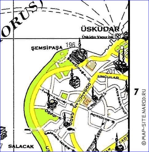 carte de Istanbul en anglais