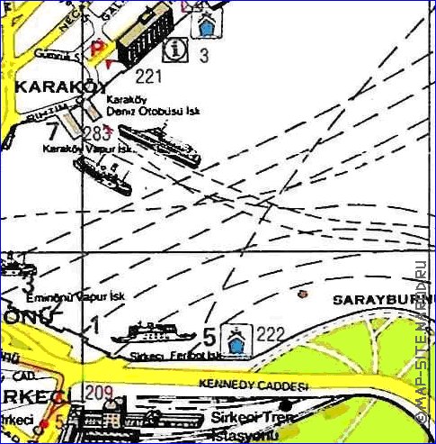 carte de Istanbul en anglais