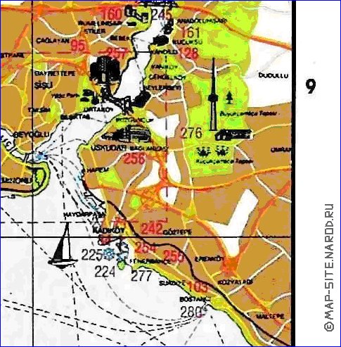 carte de Istanbul en anglais