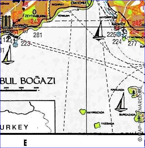 carte de Istanbul en anglais