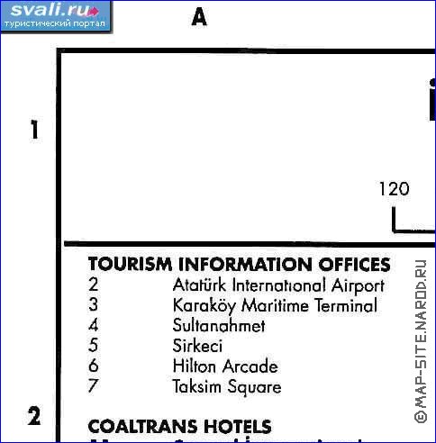 carte de Istanbul en anglais