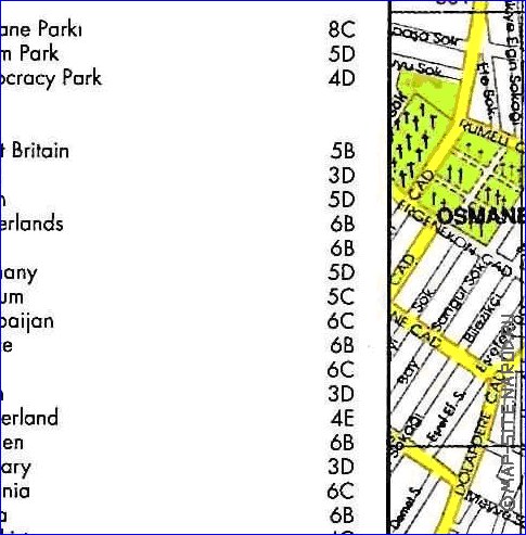 carte de Istanbul en anglais